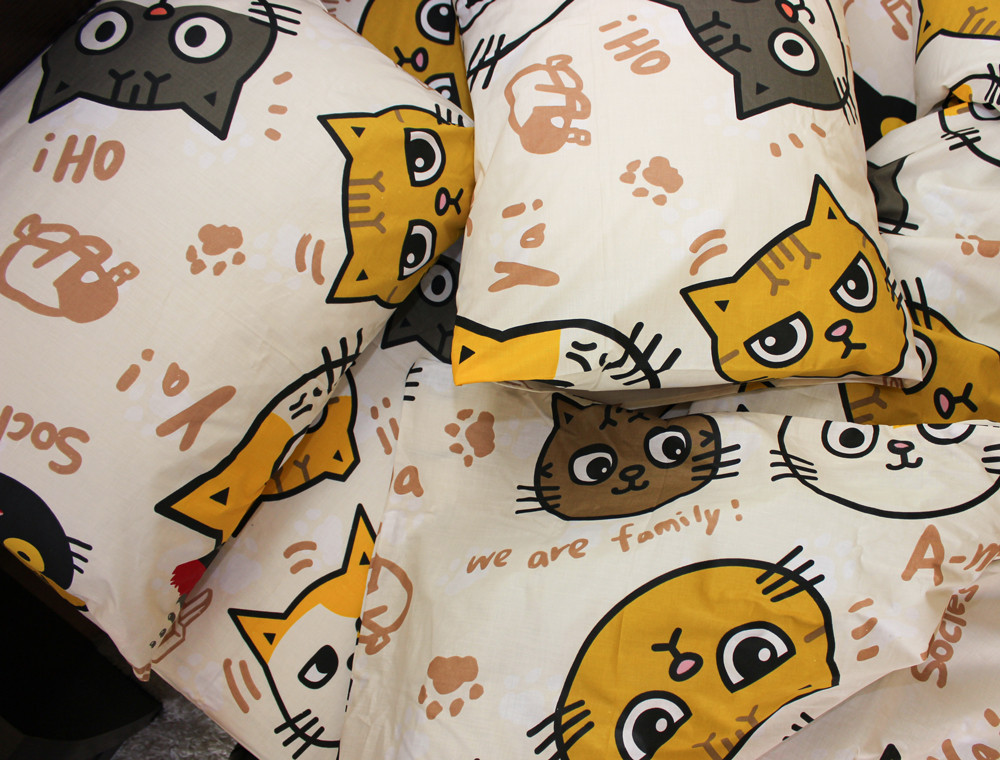 Полуторний набір постільної білизни 150*220 із Бязі "Gold" №614121 Черешенка™