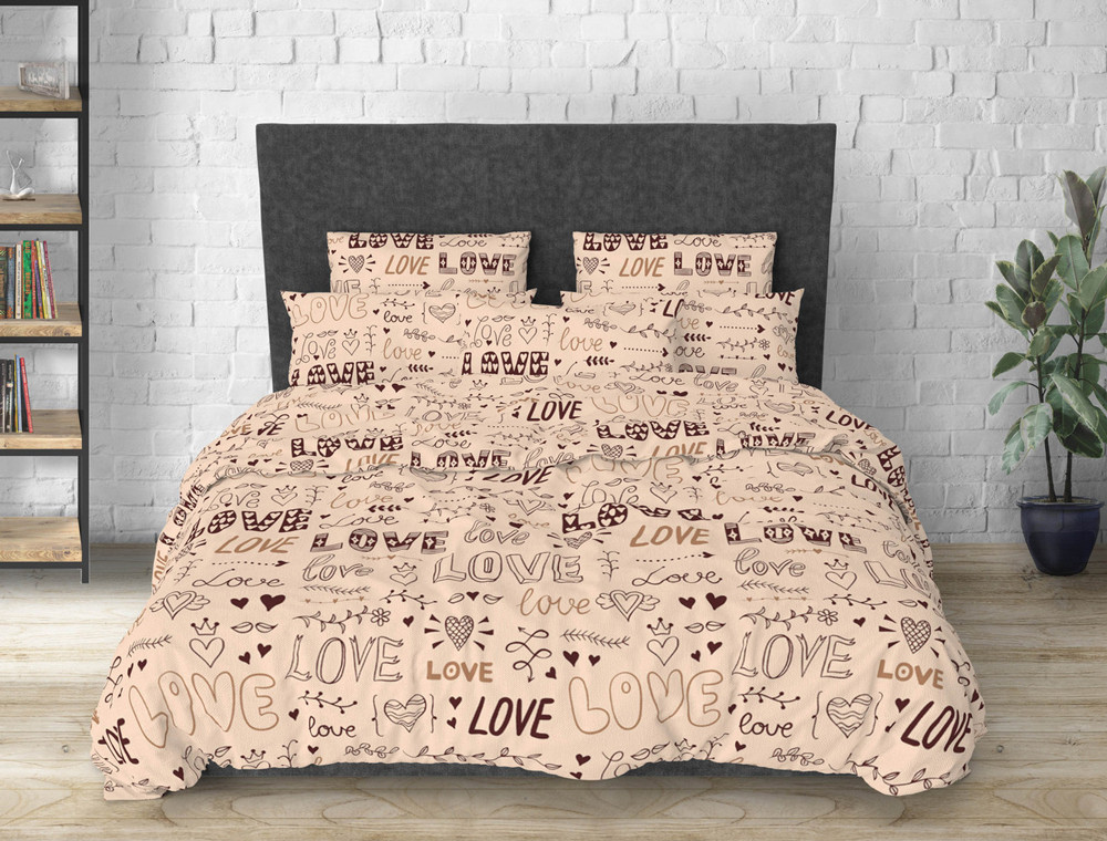 Двоспальний набір постільної білизни 180*220 із Бязі "Gold" №157822 Черешенка™