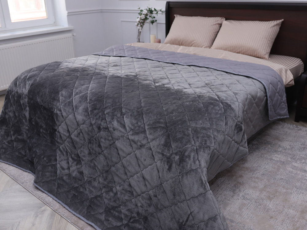 Євро-максі флісове стьобане покривало №55064R