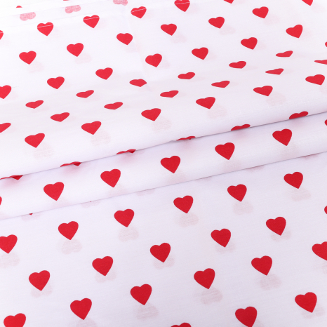 Ткань для постельного белья Бязь "Gold" Lux "Сочная клубничка" GL1645 (A+B) - (50м+50м)