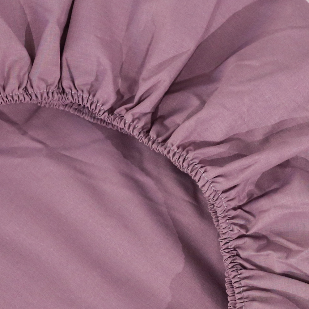 Простынь на резинке (90*200*25) фиолетовая №661038