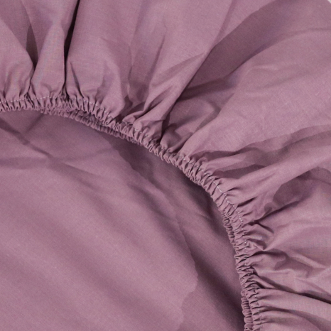 Простынь на резинке (90*200*25) фиолетовая №661038