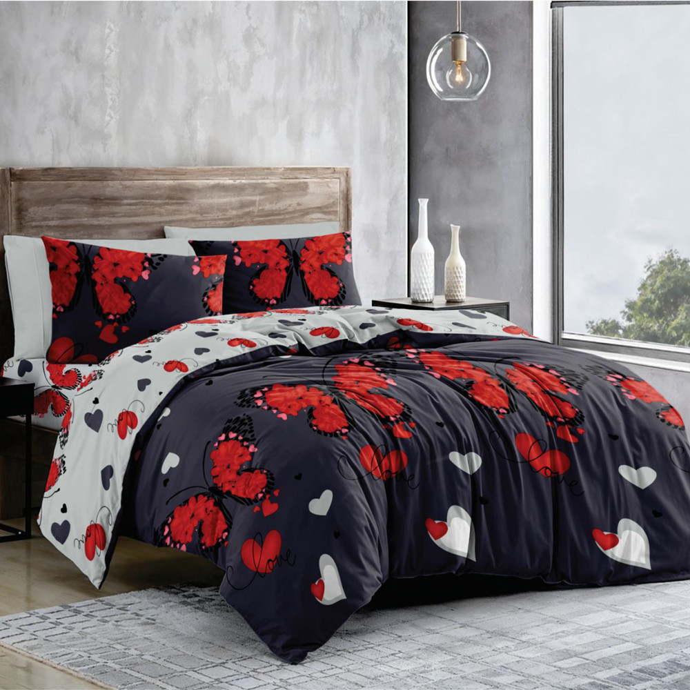 Тканина для постільної білизни Бязь "Gold" Lux GL11860grey (A+B) - (50м+50м)