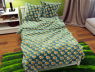 Ткань для постельного белья Бязь "Gold" Lux GL3709green
