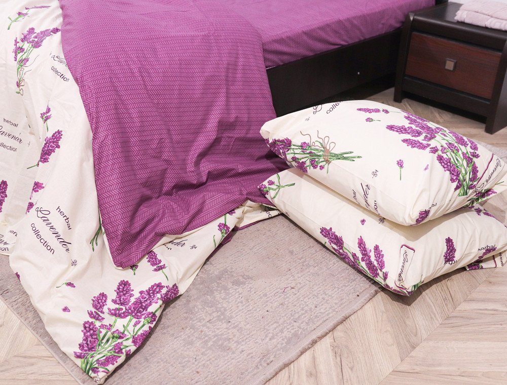 Двоспальний набір постільної білизни 180*220 із Бязі "Gold" №150912АВ Черешенка™