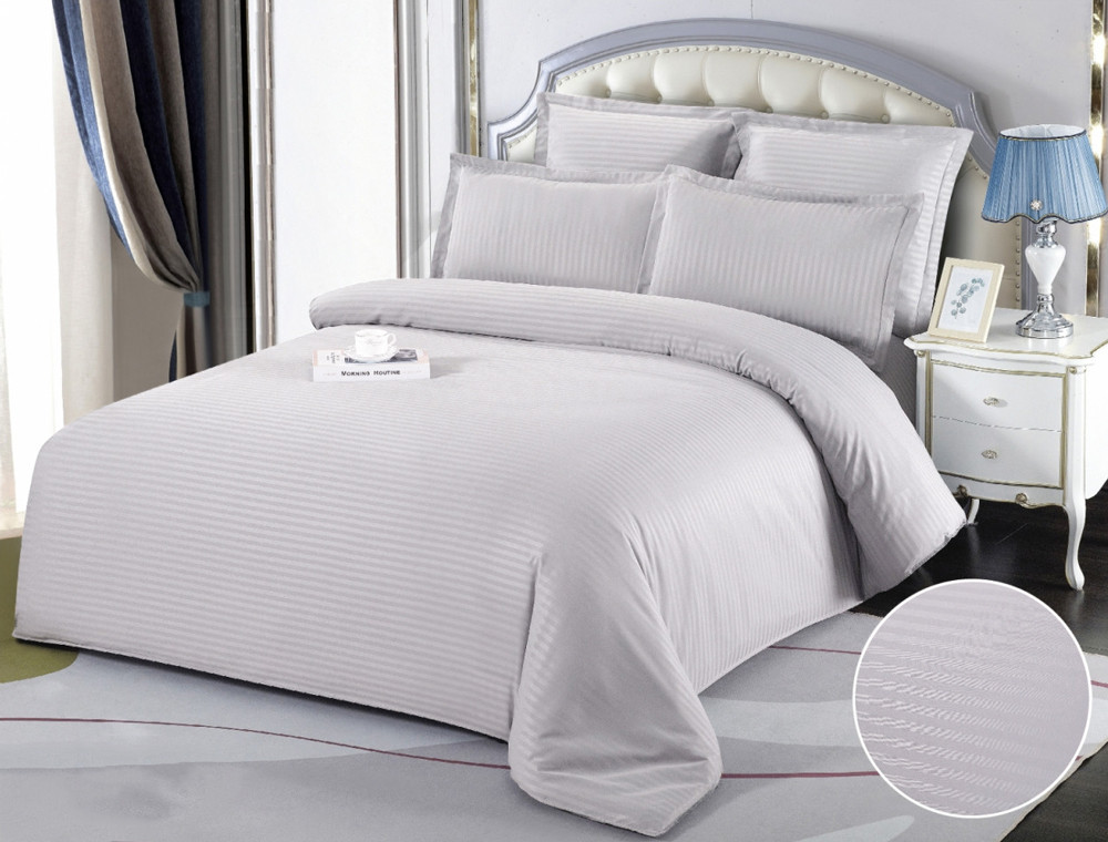 Евро макси набор постельного белья 200*230 из Страйп Сатина D-012