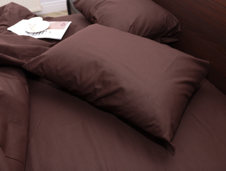 Евро макси набор однотонного постельного белья 200*220 из Бязи "Gold" №155523 Черешенка™