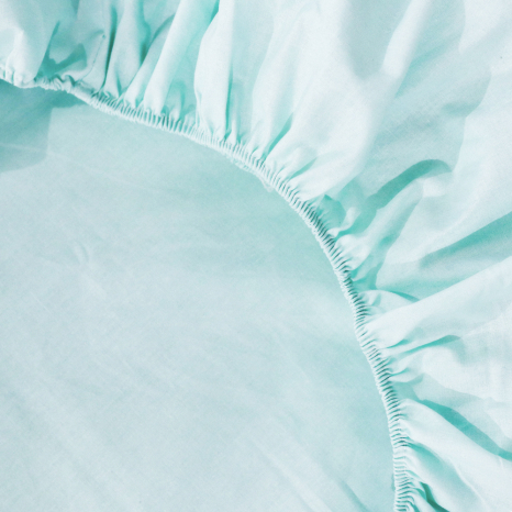 Простирадло на резинці (140*200*25) бірюзове №660059
