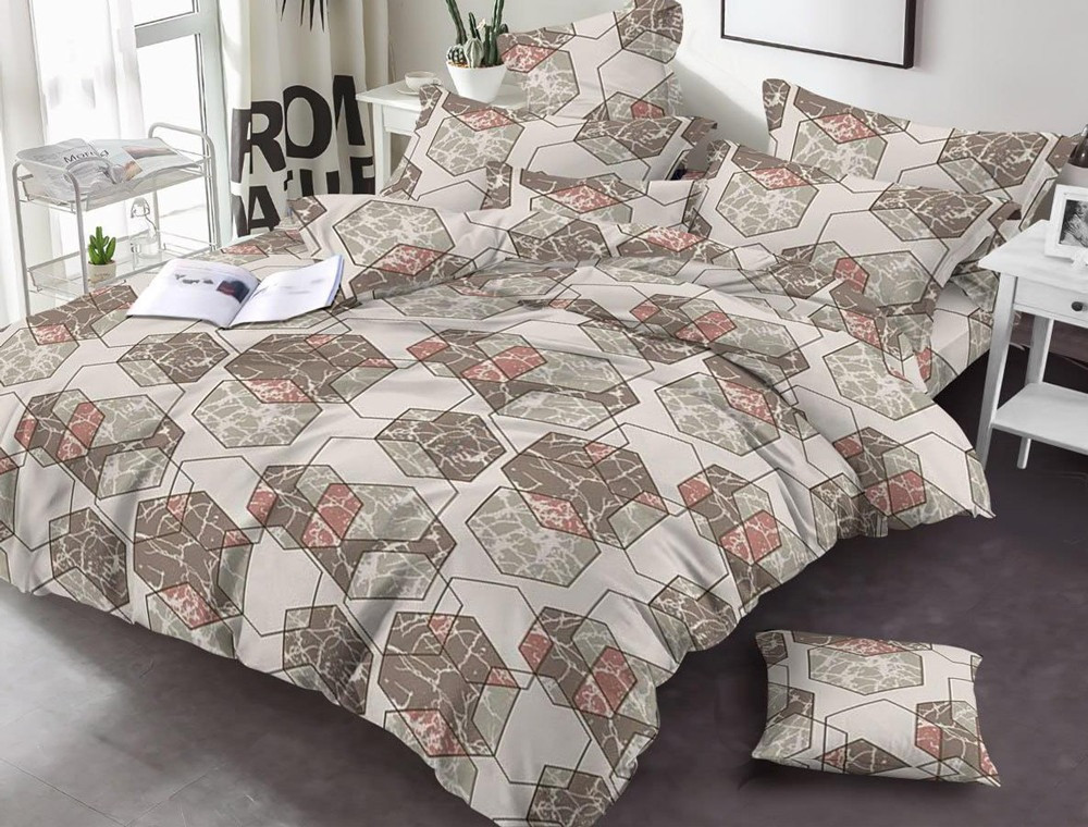 Євро набір постільної білизни 200*220 із полікотону №201060 Черешенька™