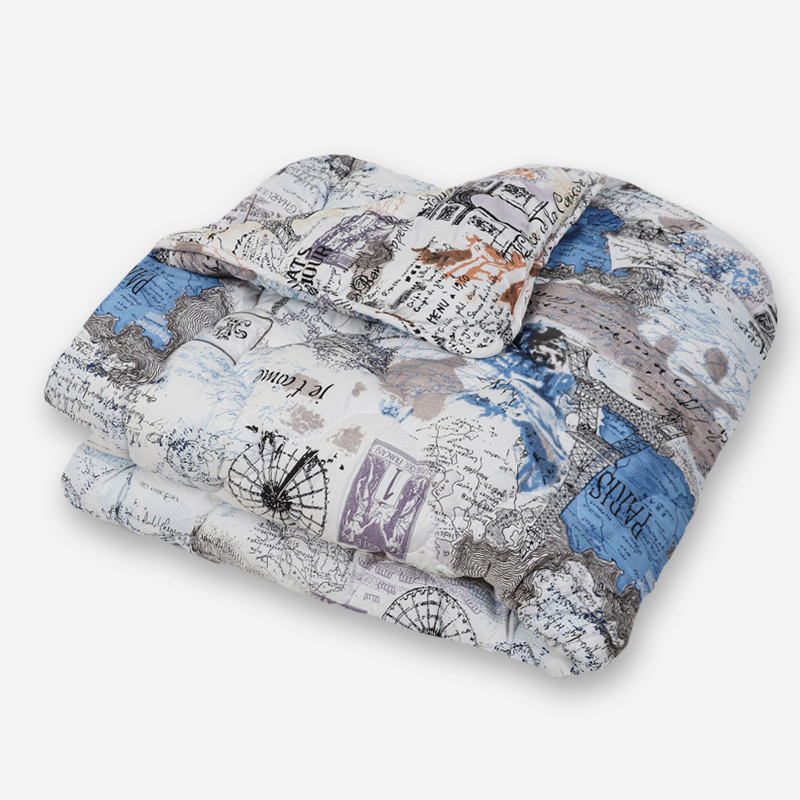 Двоспальна ковдра мікрофібра/холофайбер двостороння №40126