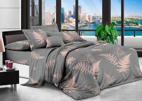 Двоспальний набір постільної білизни 180*220 із полікотону №20113 Черешенька™