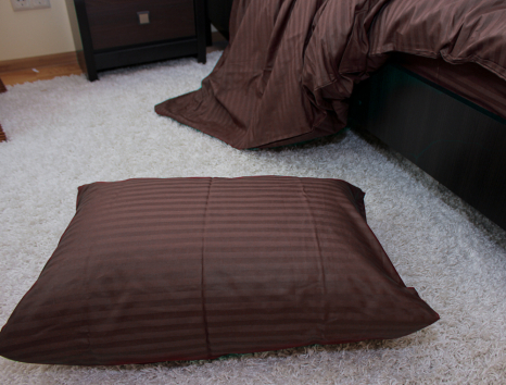 Євро-максі набір постільної білизни 200*220 зі Страйп Сатину №541420 KRISPOL™