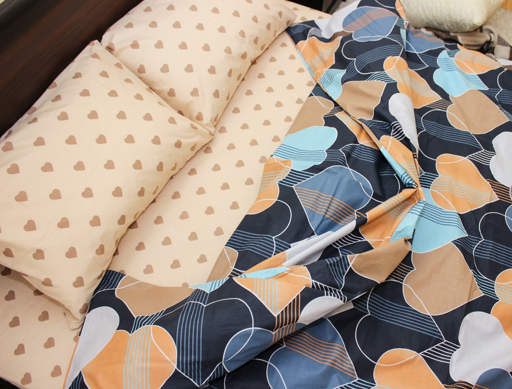 Євро-максі набір постільної білизни 200*220 із Бязі "Gold" №154178AB Черешенка™