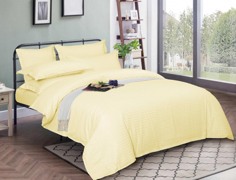 Сімейний набір постільної білизни зі Страйп Сатину №540722 KRISPOL™