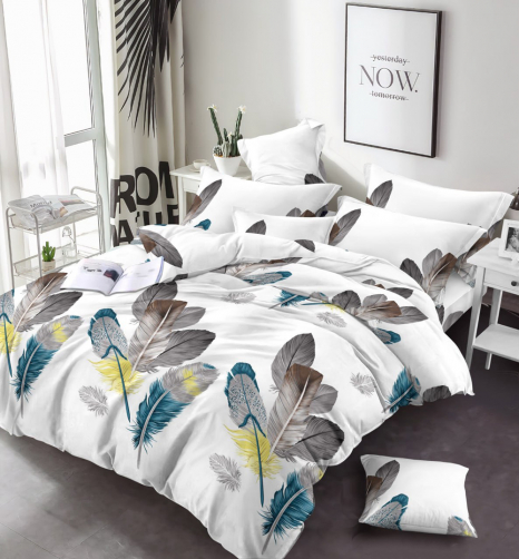 Тканина для постільної білизни Бязь "Gold" Lux GL1610white