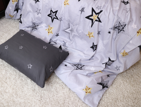 Двоспальний набір постільної білизни 180*220 із Сатину №033AB Черешенка™