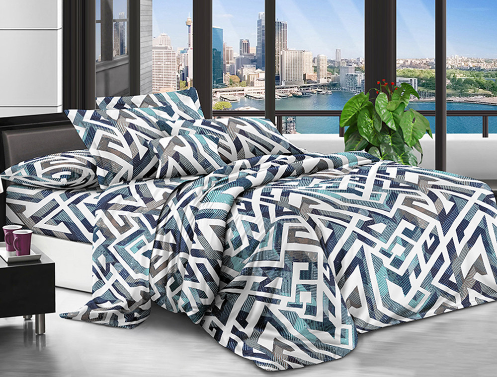 Сімейний набір постільної білизни 240*220 із полікотону №20295 Черешенька™