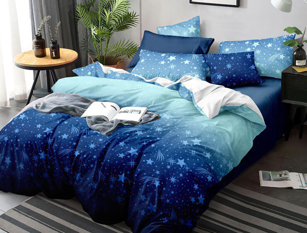 Евро макси набор постельного белья 200*220 из Сатина №663AB Черешенка™