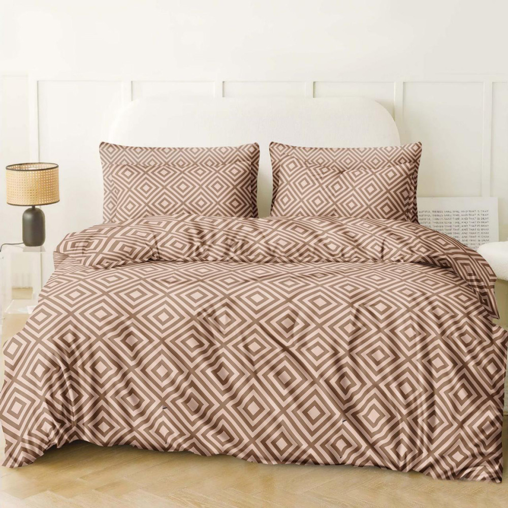 Ткань для постельного белья Бязь "Gold" Lux с ромбами GL141-1romb (50м)