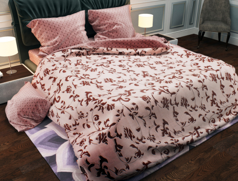 Тканина для постільної білизни Бязь "Gold" Lux GL1219 (A+B) - (50м+50м)