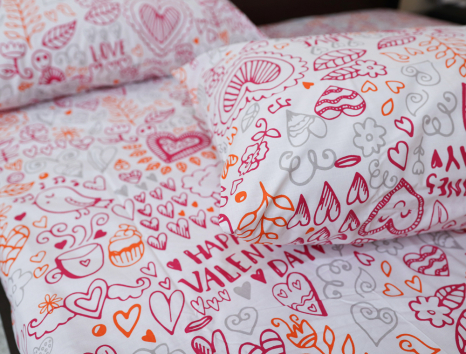 Двоспальний набір постільної білизни 180*220 із Бязі "Gold" №156080 Черешенка™