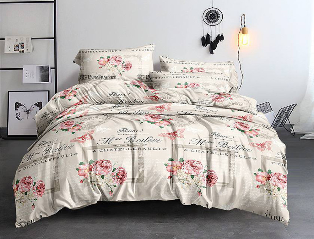 Ткань для постельного белья Бязь "Gold" Lux GL3683red