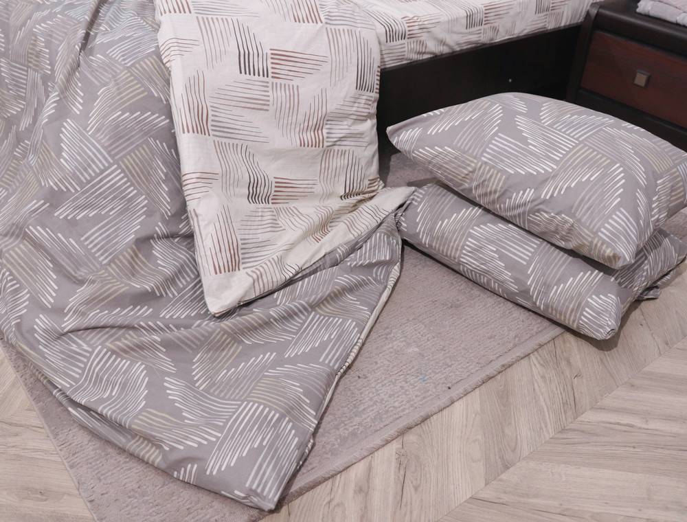 Двоспальний набір постільної білизни 180*220 із Бязі "Gold" №151226АВ Черешенька™