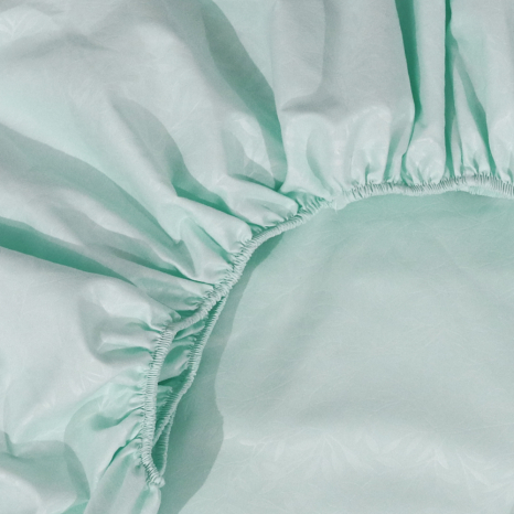 Простирадло на резинці (160*200*25) з гілосками, бірюзове №2319