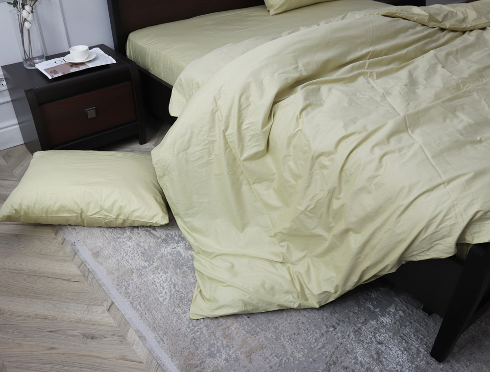 Полуторний набір постільної білизни 150*220 із Сатину №12-0619-S Черешенка™