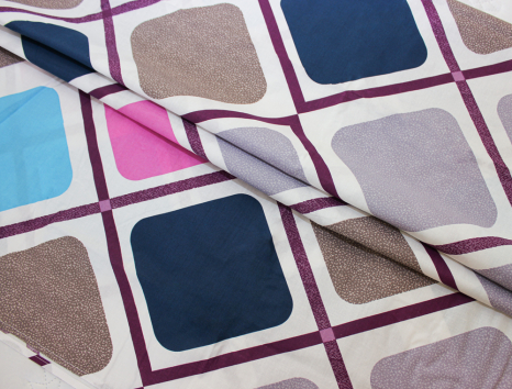 Тканина для постільної білизни Бязь "Gold" Lux "Геометричний принт" GL3049