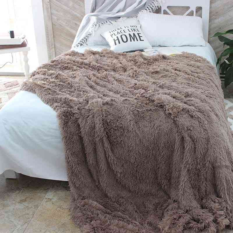 Євро-максі покривало-плед "травка" (240*220) - кемел