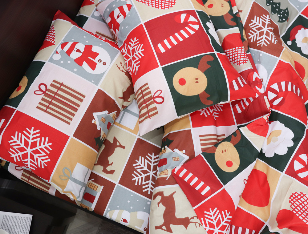 Євро-максі набір постільної білизни 200*220 із Бязі "Gold" №153478 Черешенка™