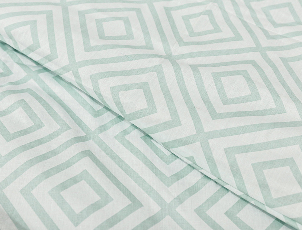 Двуспальный набор постельного белья с ромбами 180*220 из Бязи "Gold" №150161 Черешенка™