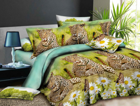 Євро набір постільної білизни 200*220 із полікотону №203061 Черешенька™