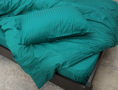 Евро макси набор постельного белья 200*220 из Страйп Сатина №544728