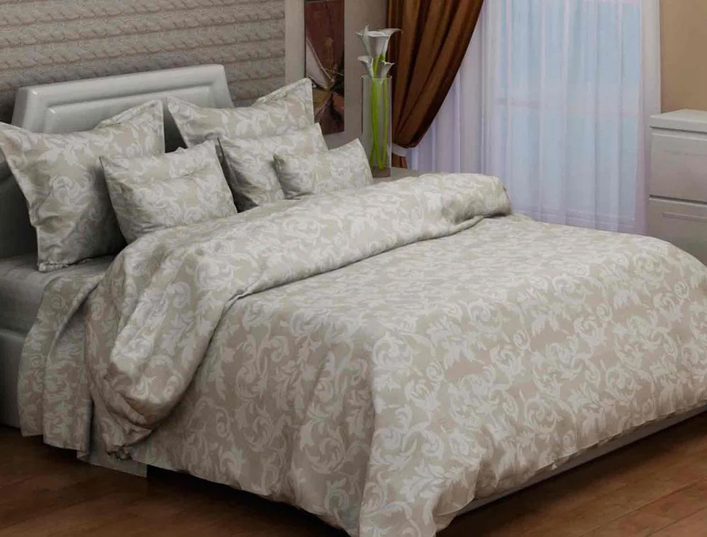 Тканина для постільної білизни Бязь "Gold" Lux GL1998beige