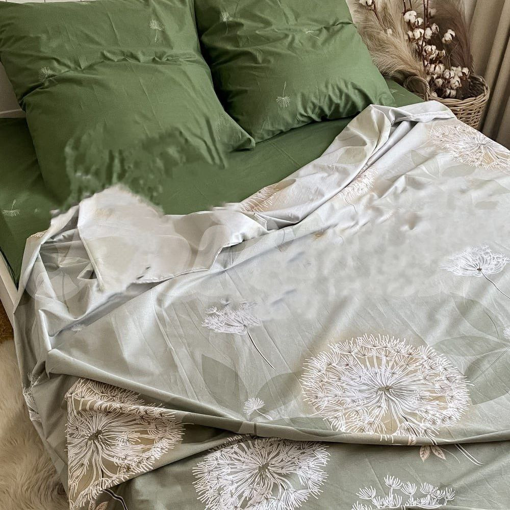 Євро-максі набір постільної білизни 200*220 із Сатину №44407AB Черешенка™