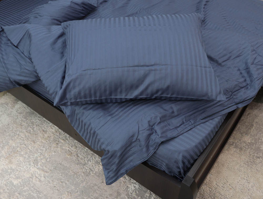 Євро-максі набір постільної білизни 200*220 з Страйп Сатину №543928