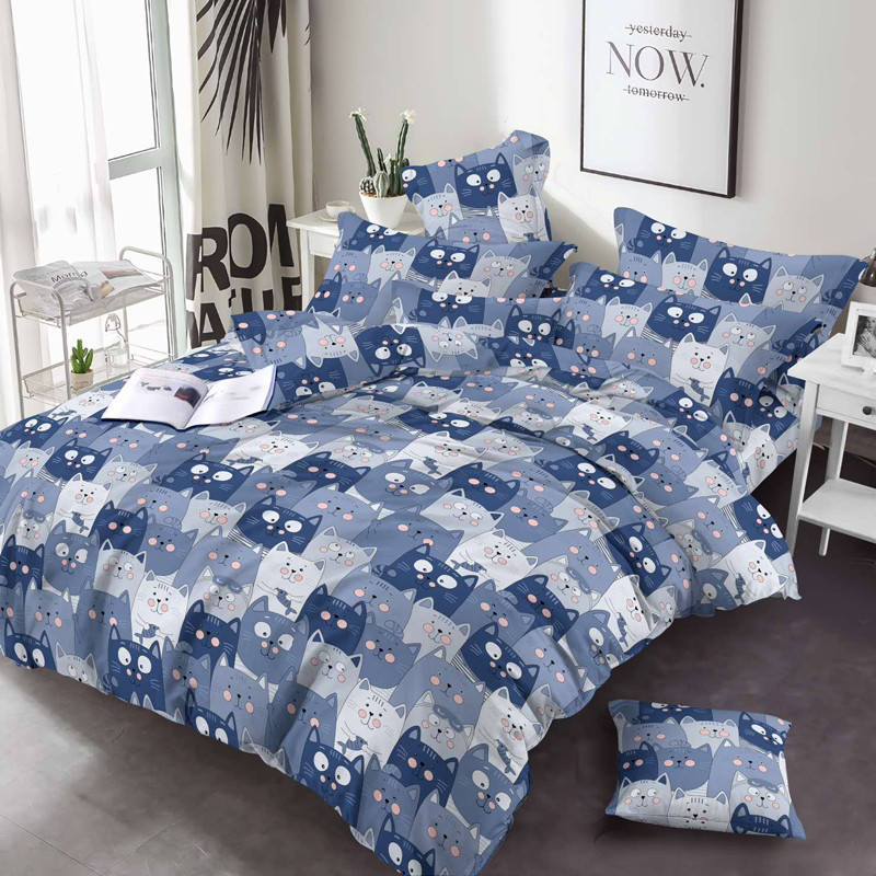 Тканина для постільної білизни Бязь "Gold" Lux дитяча GLB295blue