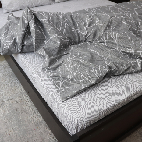 Семейный набор хлопкового постельного белья из Бязи "Gold" №151922AB Черешенка™