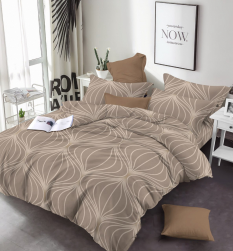 Тканина для постільної білизни Бязь "Gold" Lux GL17070beige