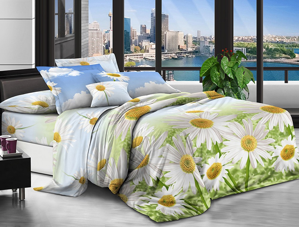 Полуторний набір постільної білизни 150*220 із полікотону №20179 Черешенька™