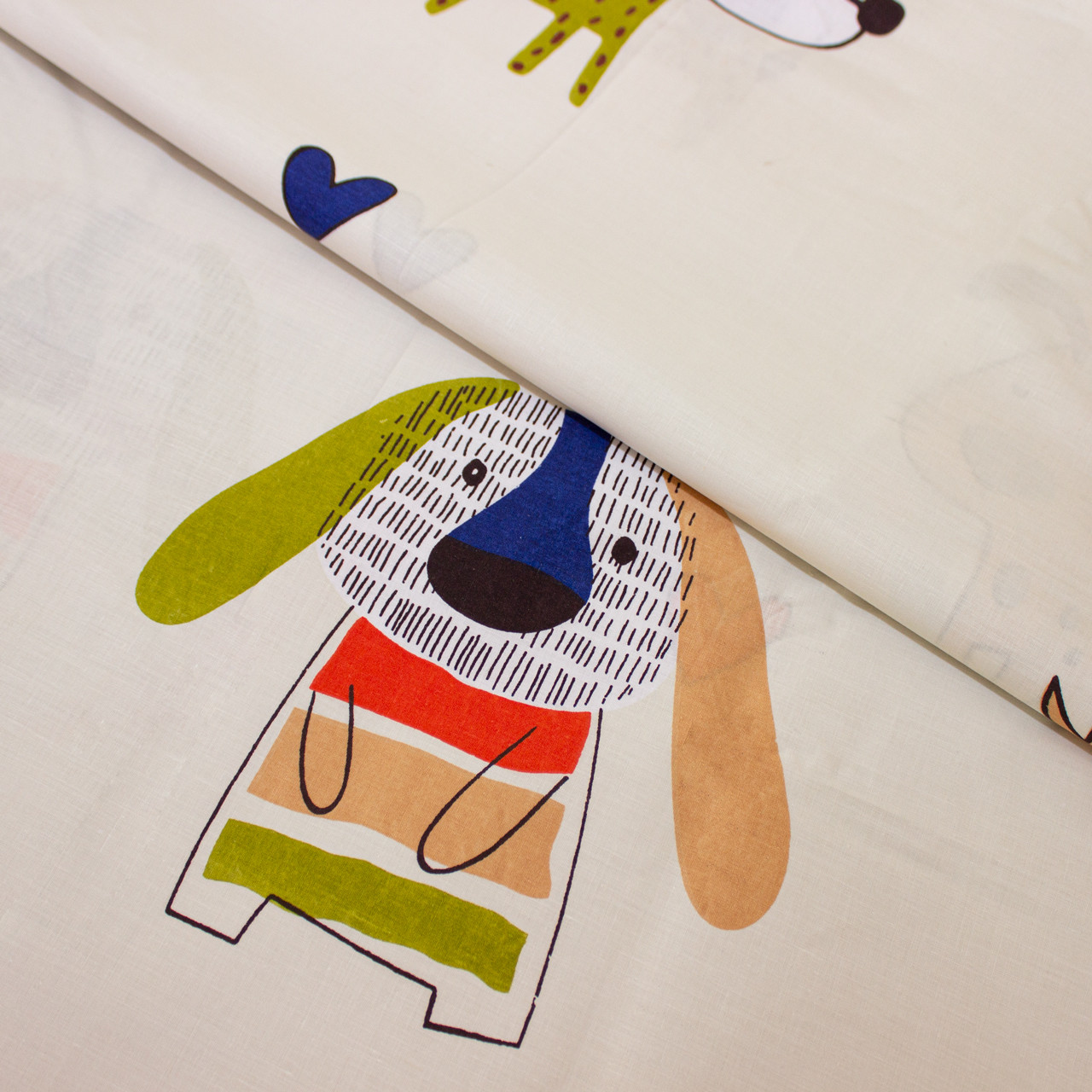 Ткань для постельного белья Бязь "Gold" Lux детская "Добродушные песики" GLB4201A