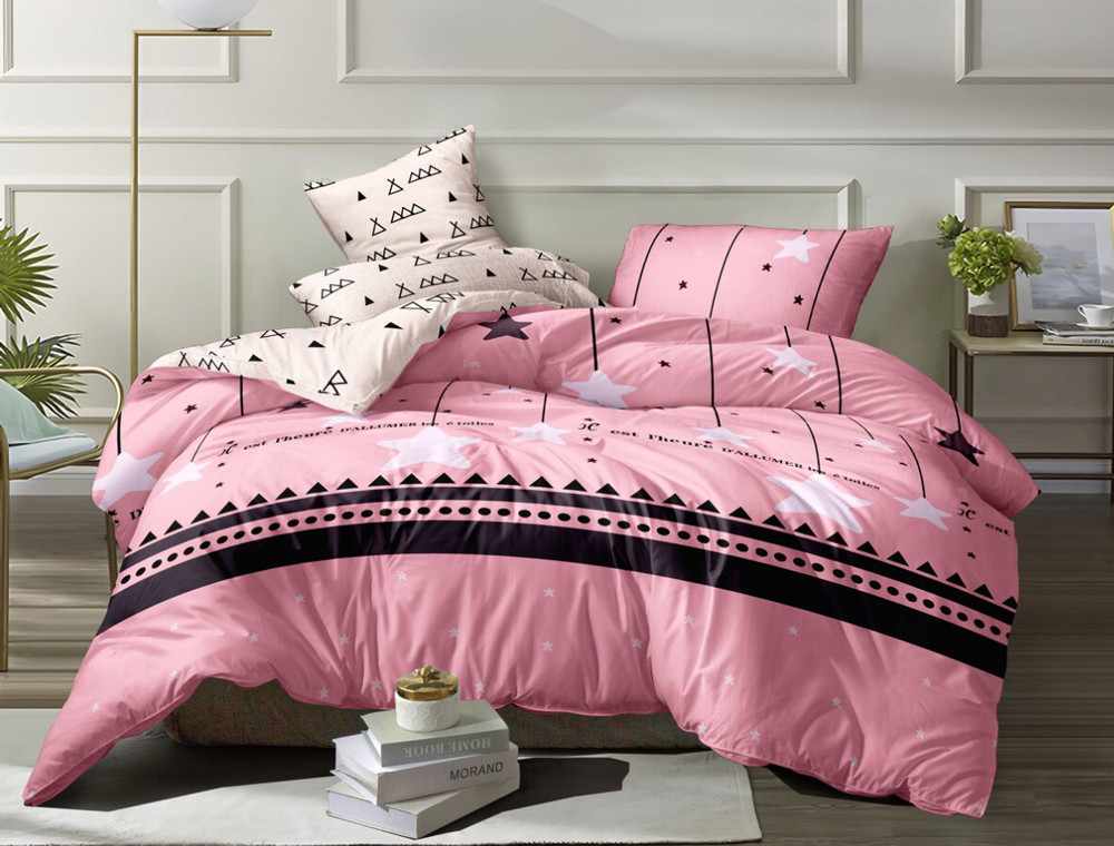 Полуторний набір постільної білизни 150*220 із Ранфорсу №183085AB Черешенка™