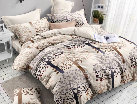 Семейный набор хлопкового постельного белья из Ранфорса №183124 Черешенка™