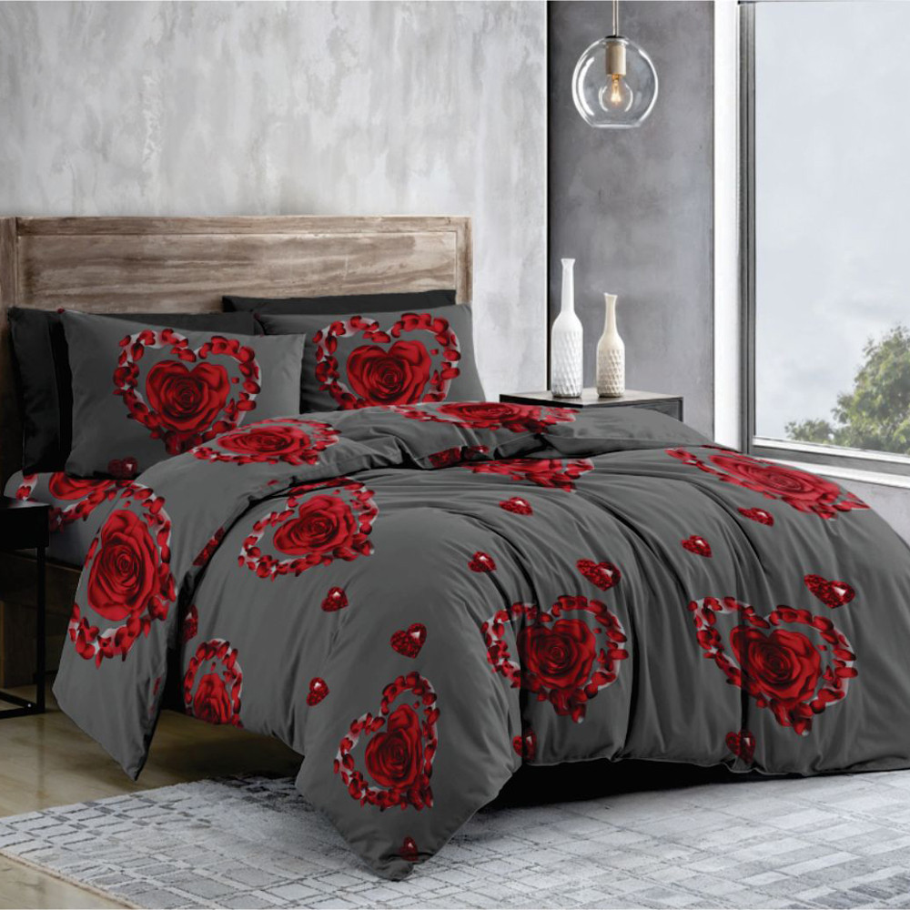 Ткань для постельного белья Бязь "Gold" Lux GL12060Dk-grey