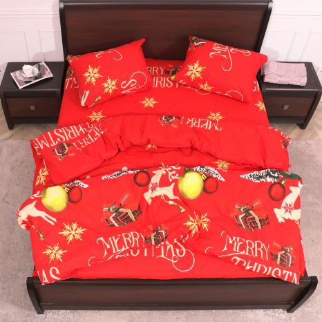 Двоспальний набір постільної білизни 180*220 із Бязі "Gold" №151814 Черешенька™