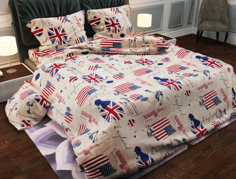 Тканина для постільної білизни Бязь "Gold" Lux GL734