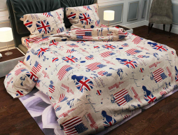 Тканина для постільної білизни Бязь "Gold" Lux GL734