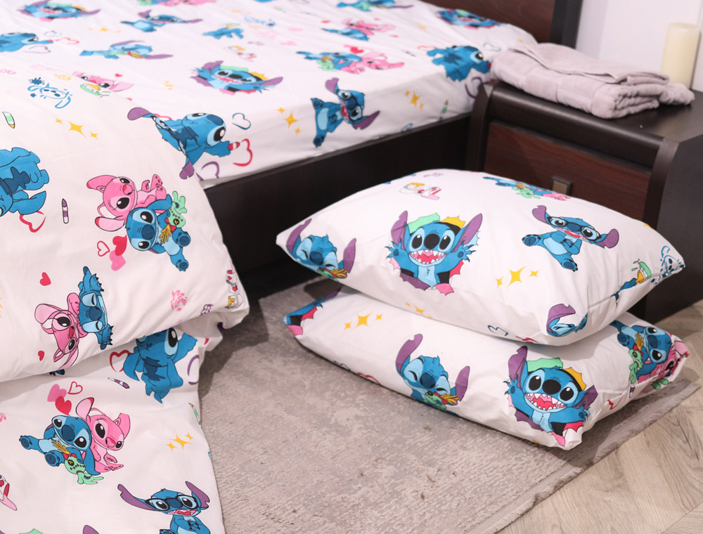 Полуторний набір постільної білизни 150*220 із Бязі "Gold" №161821 Черешенька™